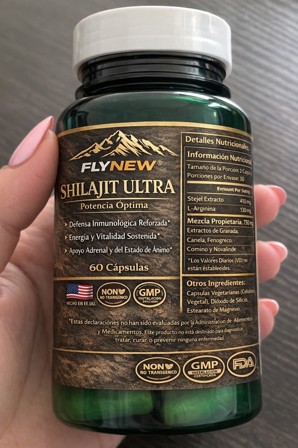 FlyNew Shilajit Ultra Potencia Óptima